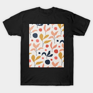 Abstract plants, mid century modern art T-Shirt